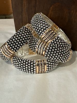 Bracelet Mini Bubble 3/4&quot; Wide 2 Tone