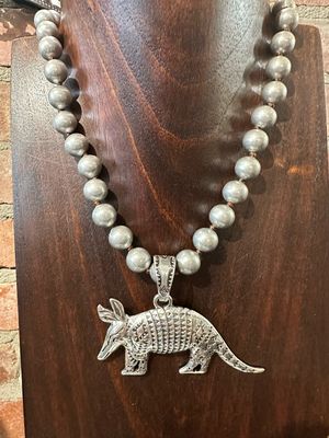 Armadillo Pendant on 18&quot; Necklace