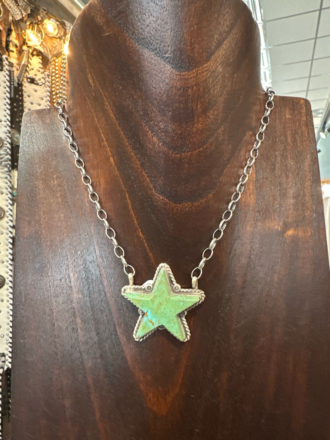 AAC - Star Shaped Necklace - Kingman Turquoise