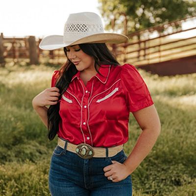 Old West In Red Satin