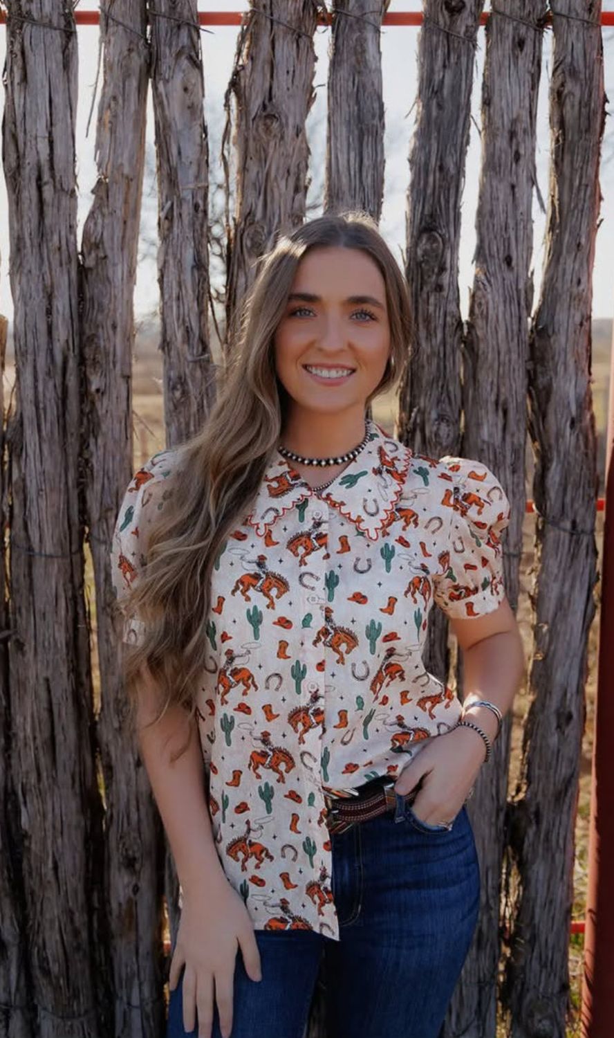 Old Western  The Bucker - Blouse