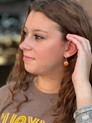 Spiny Oyster Handmade Earrings 