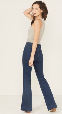 Pintuck Flare Jeans - Lainey Wilson Collection 