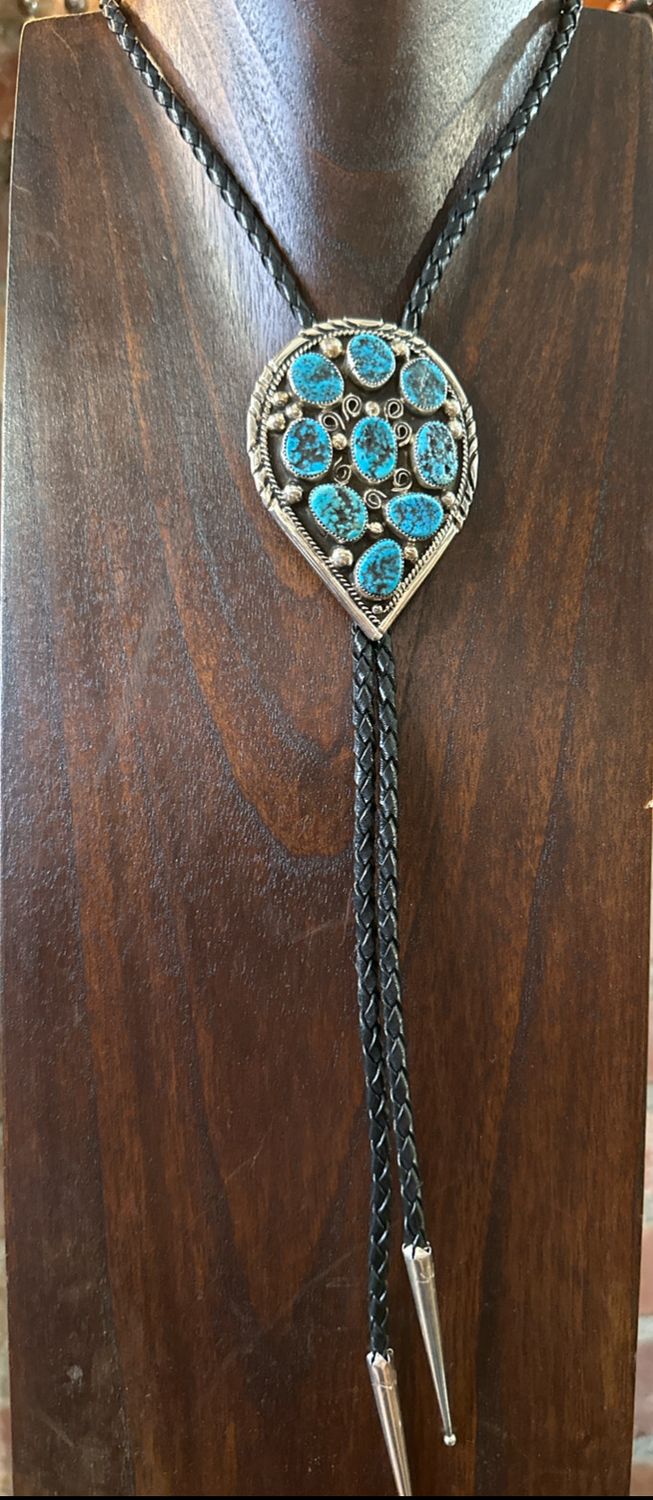 SS Kingman Bolo Tie Made by Donovan Nez 