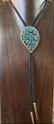 SS Kingman Bolo Tie Made by Donovan Nez 