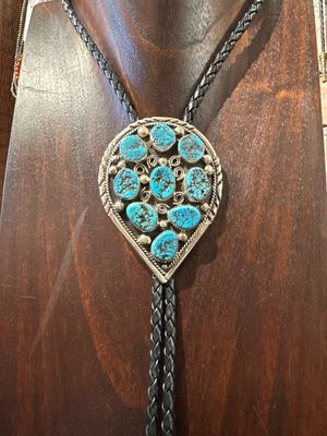 SS Kingman Bolo Tie Made by Donovan Nez 
