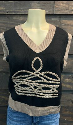 Boot Stitch Sweater Vest