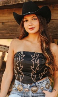 Lace Me Up - Black PU Corset