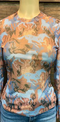 Horses In The Wind - Mesh Shirt