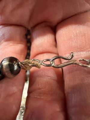 8 MM - 16" Sterling Beads Necklace