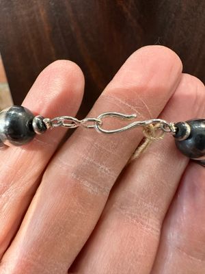 10MM - Sterling Beads Necklace - 20" Length