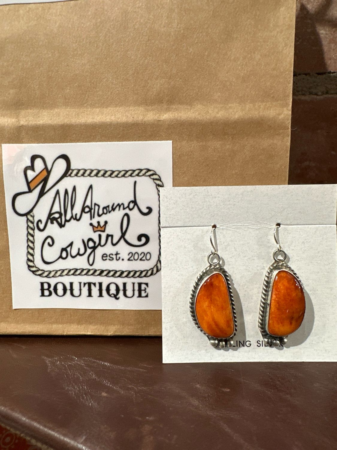 Handmade Spiny Oyster Earrings