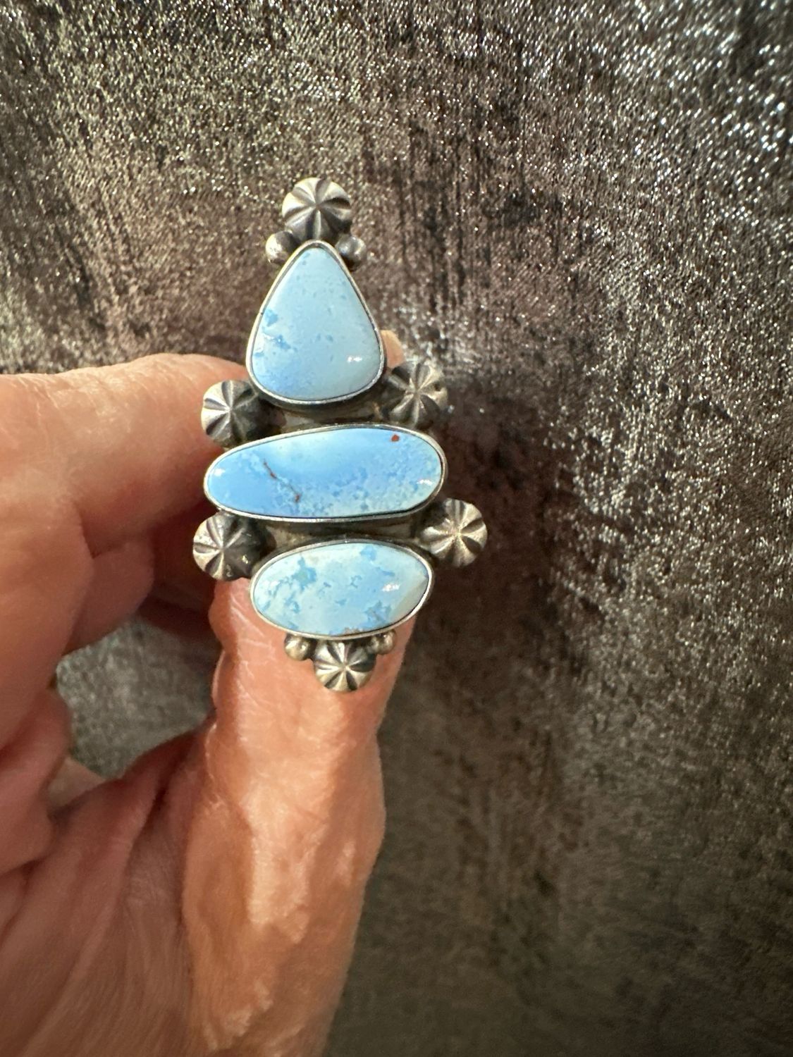 Golden Hills Turquoise Ring Size 7.5