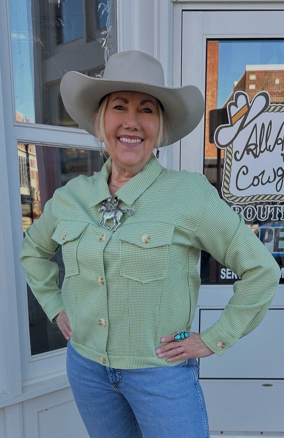 Apple Orchard Houndstooth Jacket