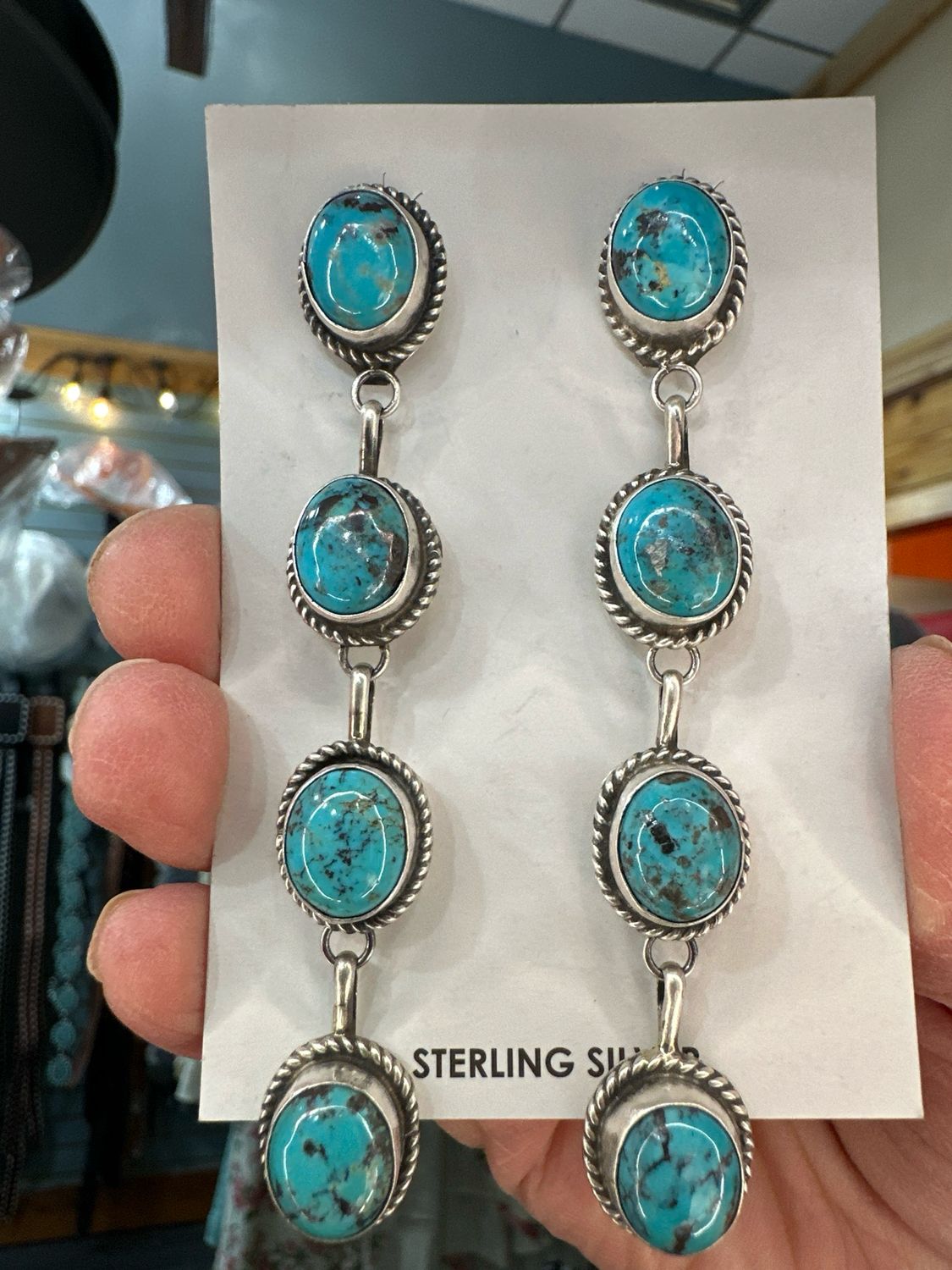 Judith Dixon Handmade Earrings 3.5" Length