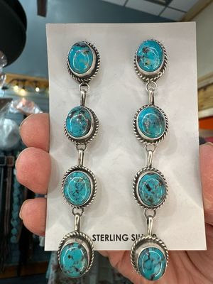 Judith Dixon Handmade Earrings 3.5" Length