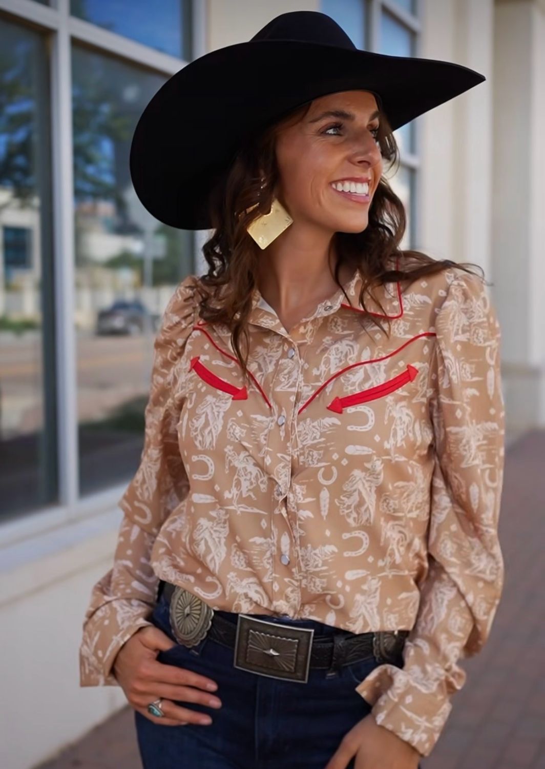 Old West Ranch Days - Pearl Snap Blouse