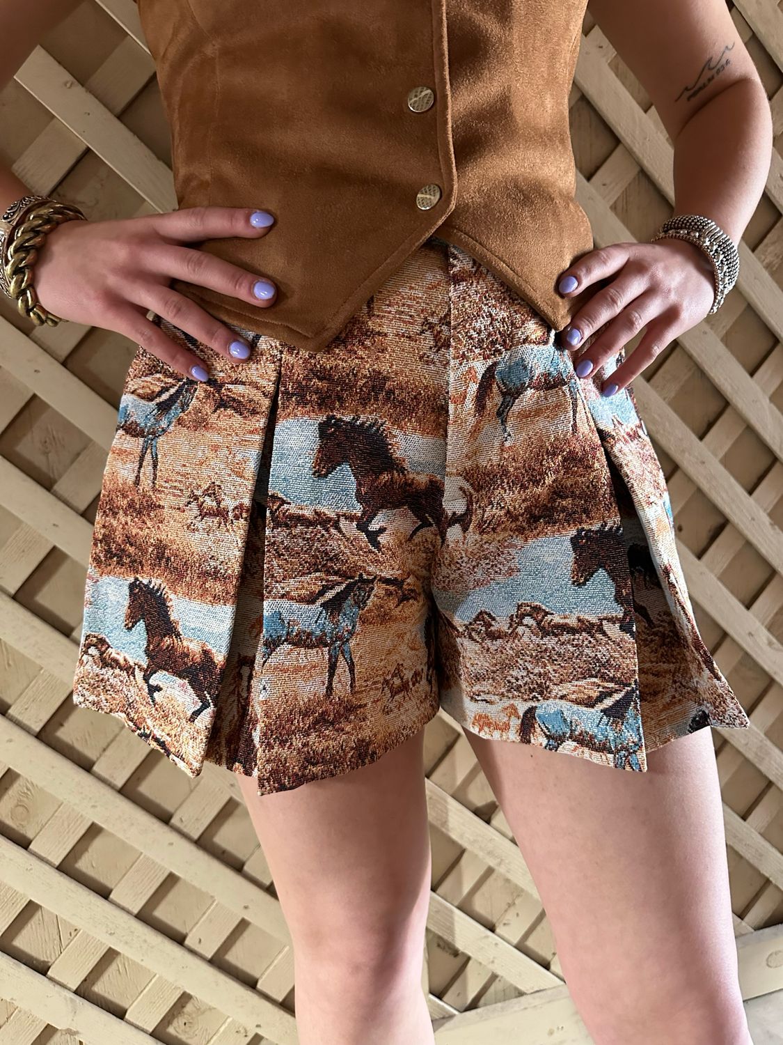 Wild West Tapestry Shorts