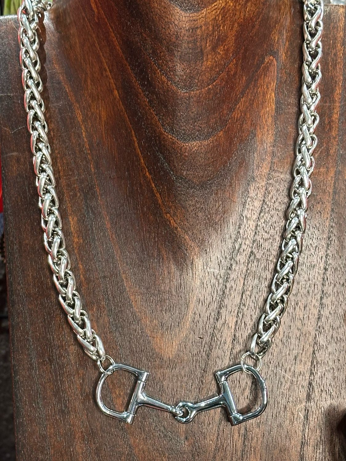 23" Mini Snaffle Bit Necklace with 2" Extender