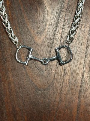 23" Mini Snaffle Bit Necklace with 2" Extender