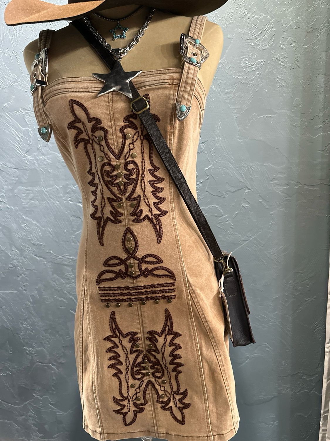 Boot Stitch Belle - Denim Dress