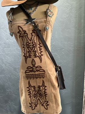 Boot Stitch Belle - Denim Dress