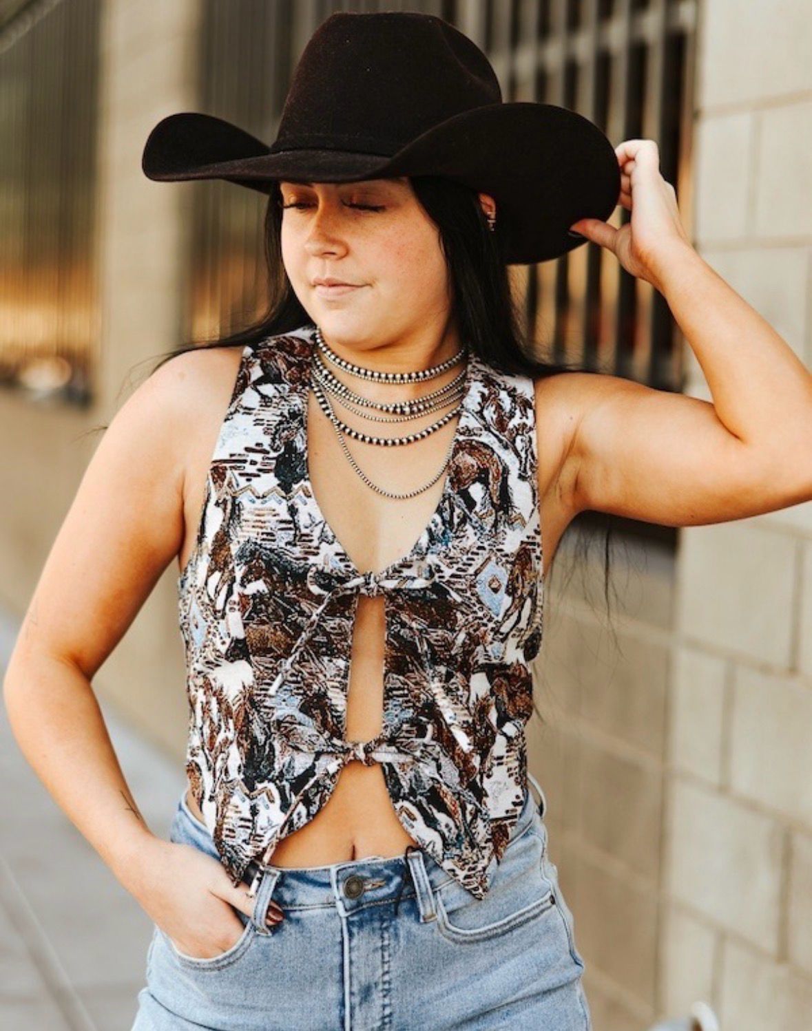 Firehorse Fierce - Front Tie Halter Top