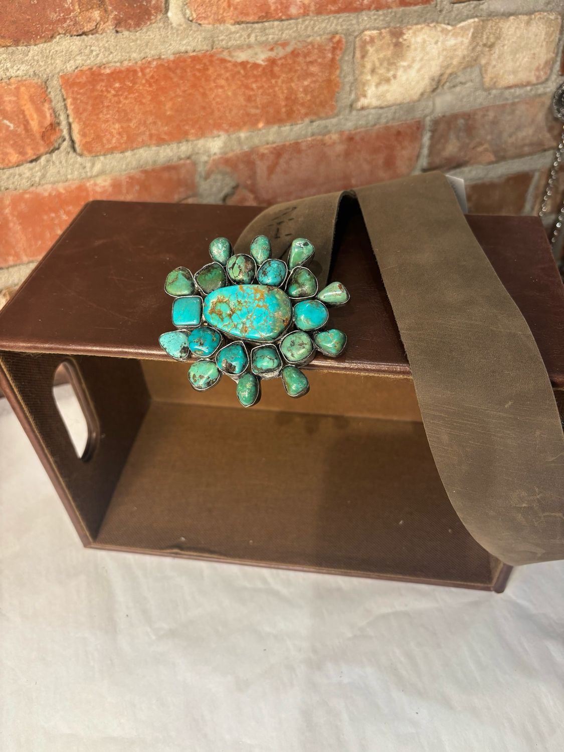 Back To Nature - Turquoise Buckle Belt