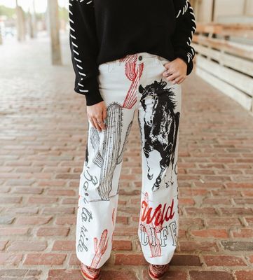 Wild Frontier Wide Leg Pants