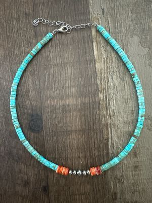 Canyon Sunset Choker - 14" Handstrung 