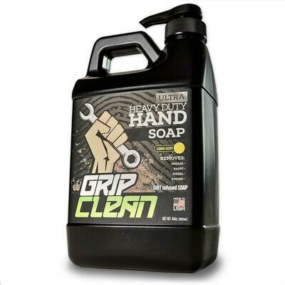 GRIPCLEAN | Automotive Hand Cleaner Countertop Jug - Ultra Heavy Duty, 64oz