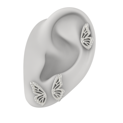 Sterling silver butterfly combo