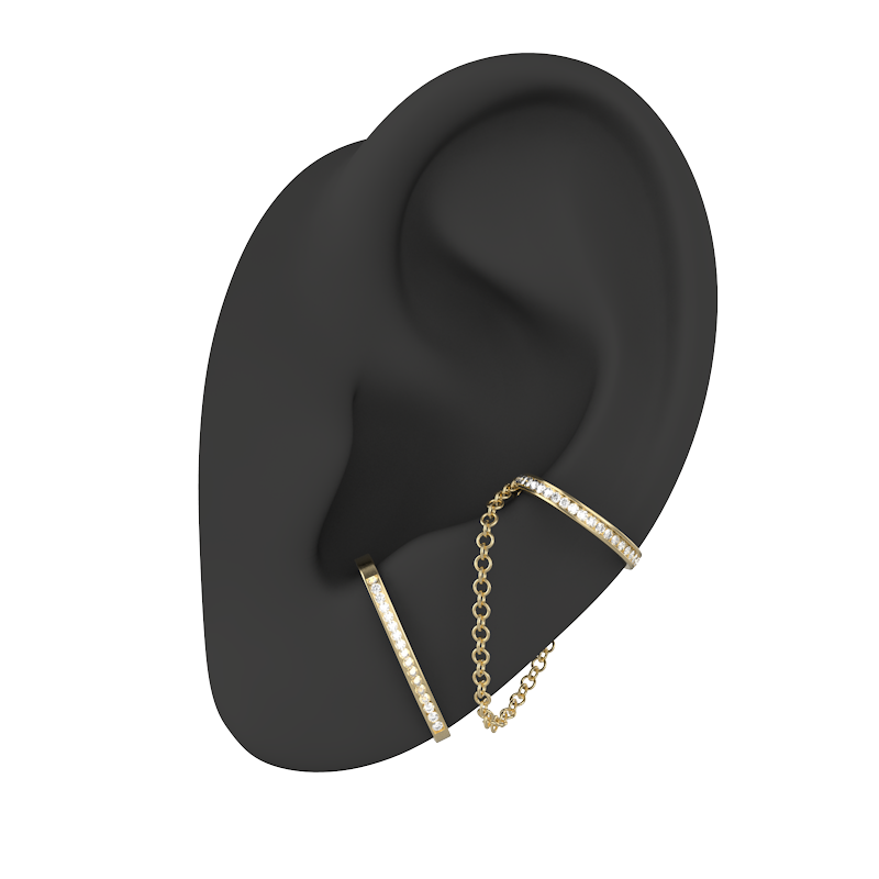 Sterling silver minimalist duo