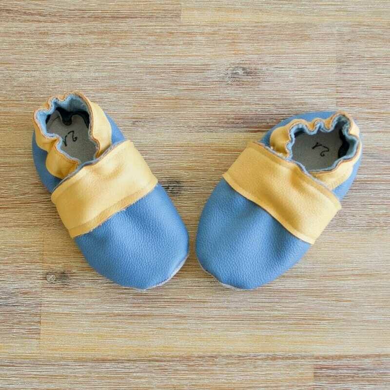 Chaussons cuir souple taille 21