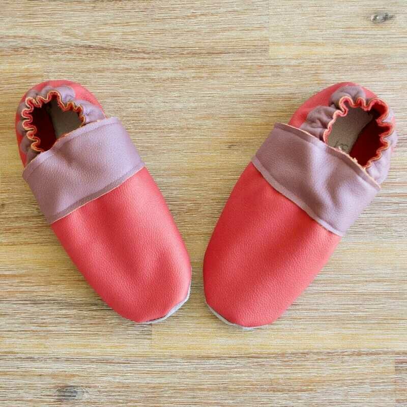 Chaussons cuir souple taille 31
