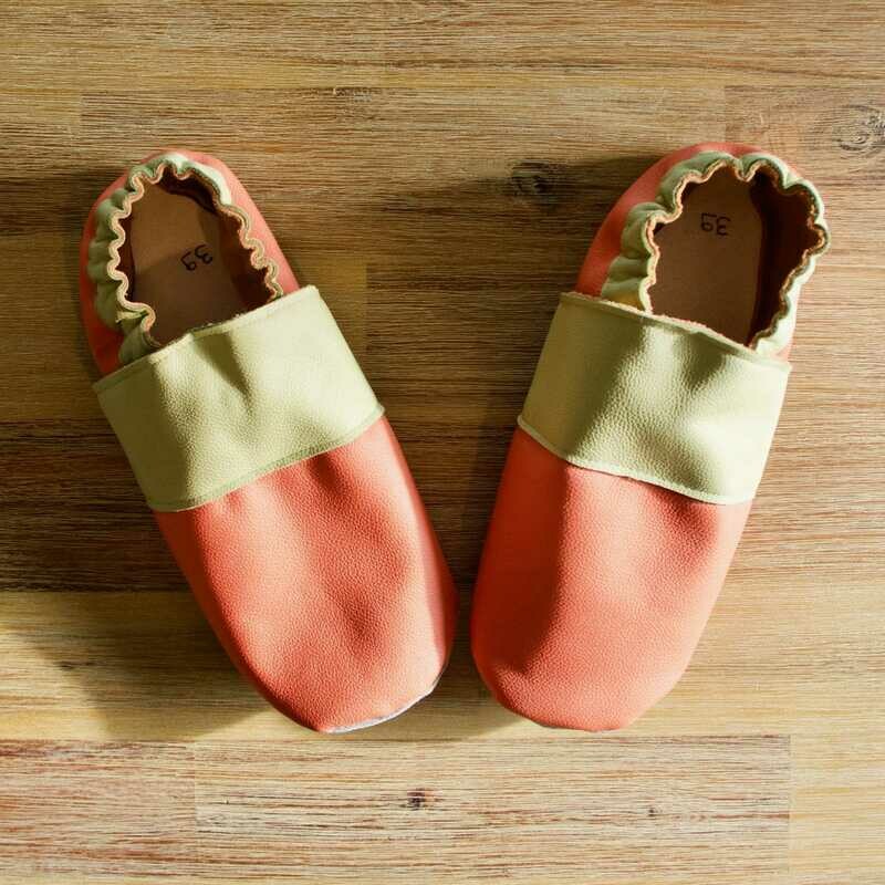 Chaussons cuir souple taille 39