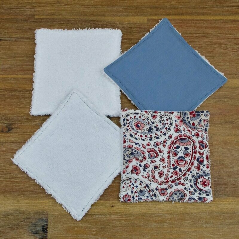 Lingette démaquillante Bleu 10x10 cm unité