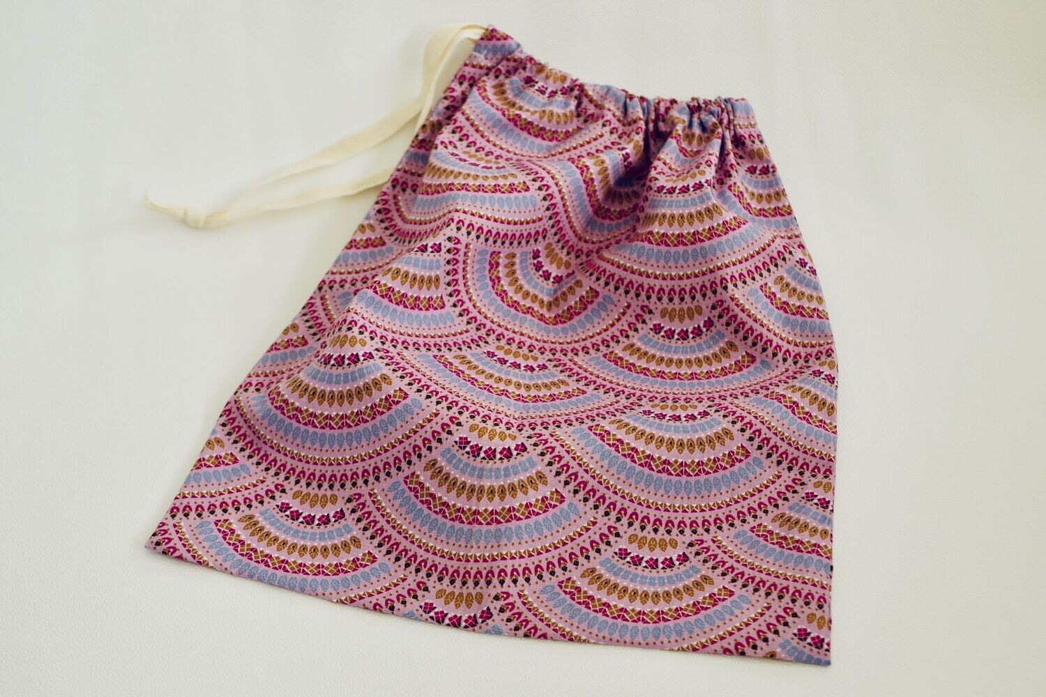 Sac à vrac M (26,5x31cm) Mauve à éventails