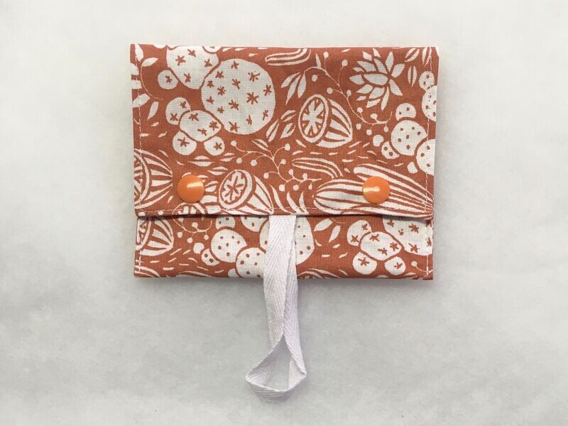 Pochette à savon 13x10cm Cactus orange
