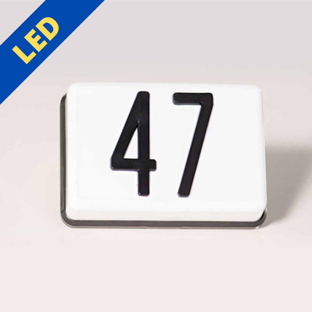 PLHN4SLED - LED Complete Address Sign - 4" numbers, short