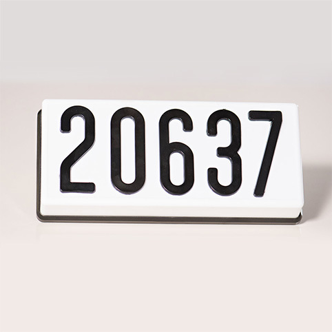 PLHN4 - Complete Address Sign - 4" numbers