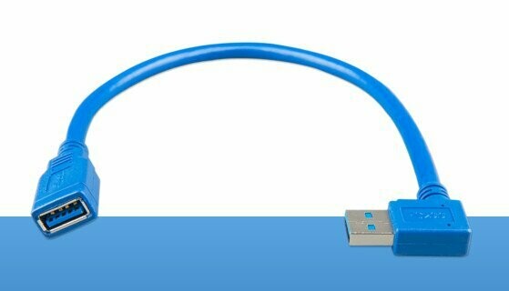 Vicrton Energy USB Extension Cable 0.3m (one side is right angle)