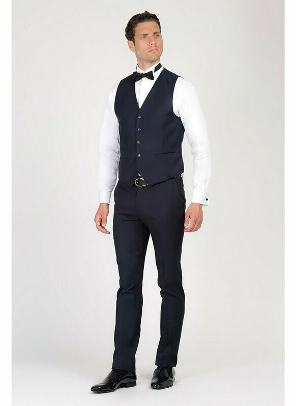 GILET UNI DE COSTUME MARINE - MAGASIN HOMME À NICE