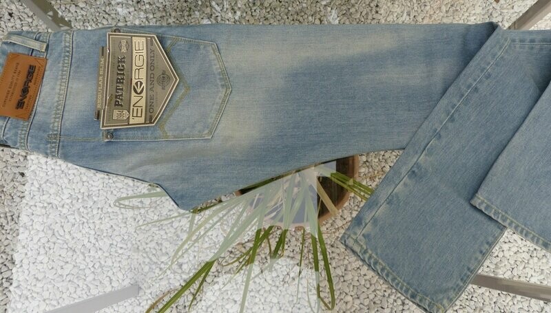 PANTALON JEANS BLEU DELAVE REGULAR DENIM BOUTIQUE OUTLET A NICE