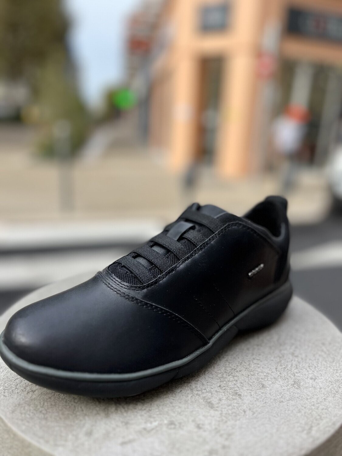 CHAUSSURE CUIR NOIR NEBULA GEOX - CHAUSSURE HOMME À NICE