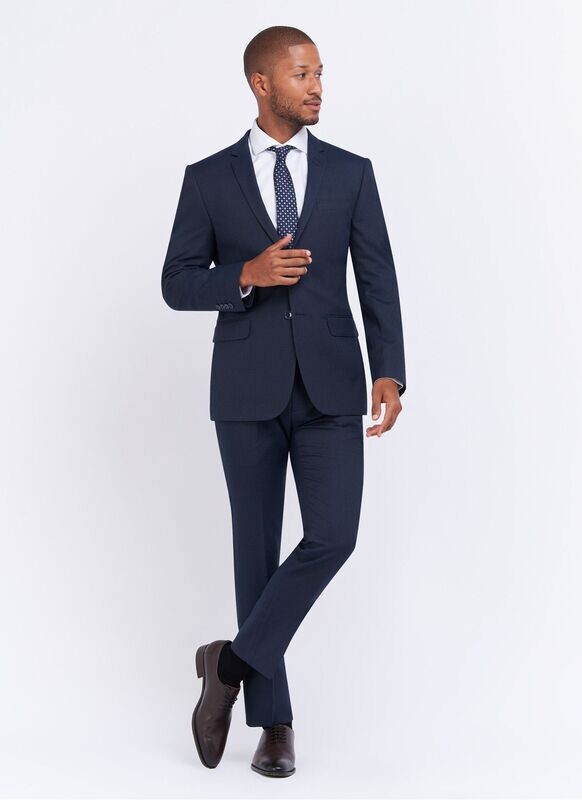 COSTUME MARINE 2 PIÈCES UNI HOMME - COSTUME PAS CHER - BOUTIQUE HOMME - COMPLET - MAGASIN OUTLET À NICE