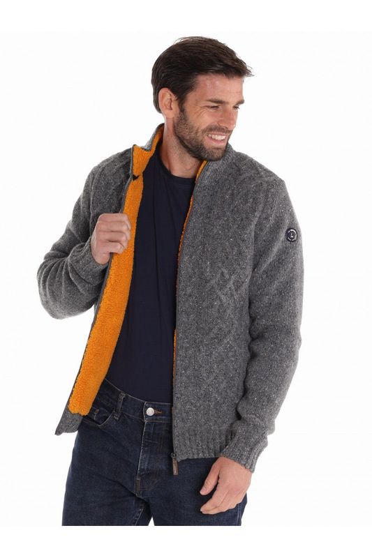 Blouson maille doublé Gris moyen La Squadra