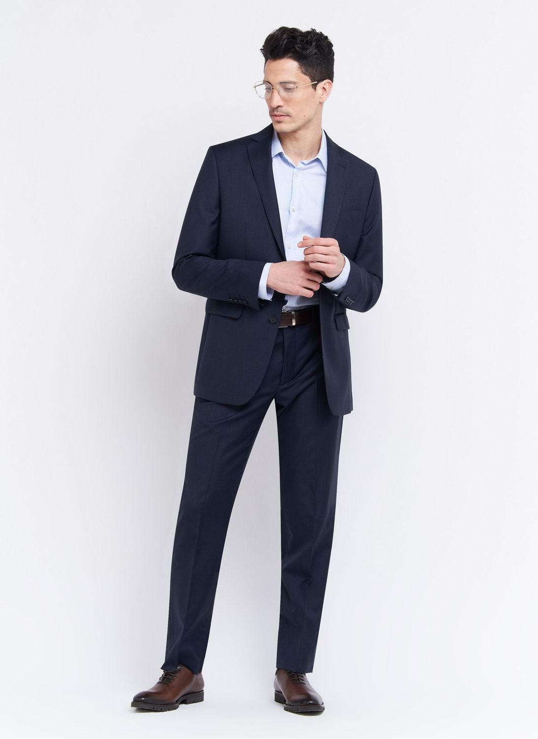 Costume regular fit Cloth Ermenegildo Zegna bleu marine