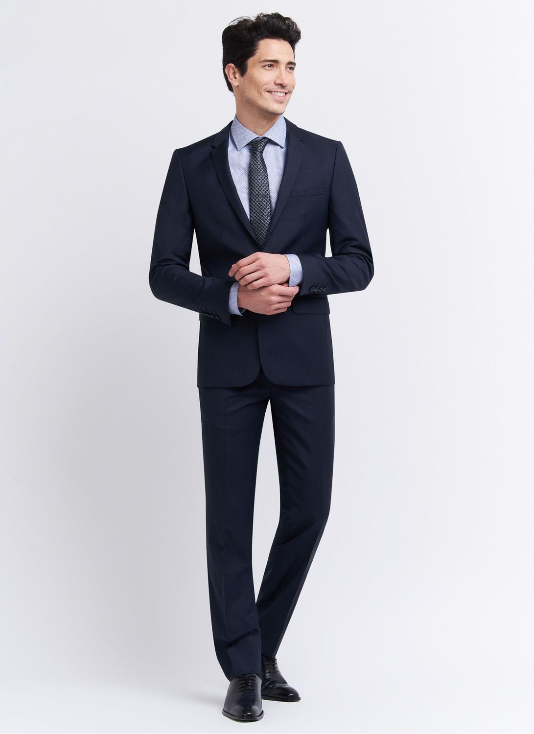 Costume slim fit Cloth Ermenegildo Zegna bleu marine