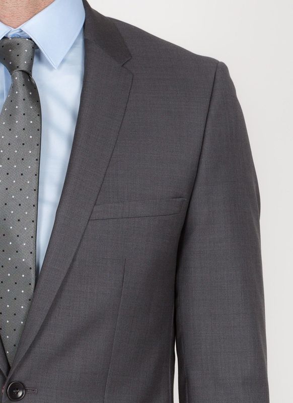 Costume Slim Fit Cloth Ermenegildo Zegna gris foncé